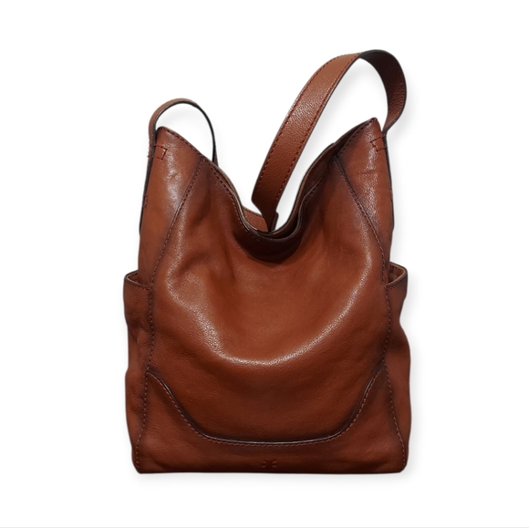 Frye Handbags - Frye Leather Side Pocket Shoulder Bag Great Condition